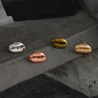 4 шт.компл. Металлическая Булавка в форме кофейных зерен кофе для влюбленных рубашки сумки кепки куртки значок винтажные булавки подарочные аксессуары