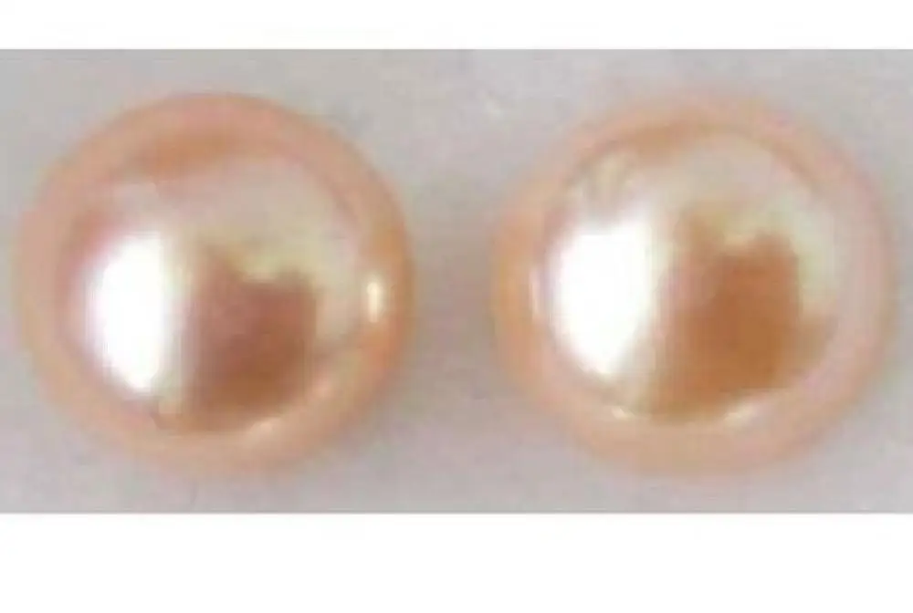 

Genuine Beautiful 13-14mm AAA+ south sea pink pearl earring needle