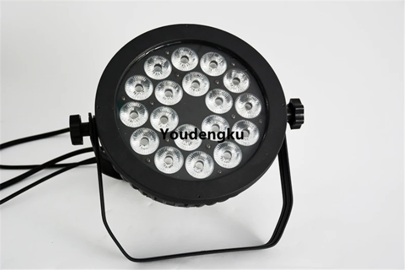 

24 pieces Outdoor Led Par Cans 18x10 Watt 4in1 rgbw Flat Slim round Led Stage Waterproof Led Par light