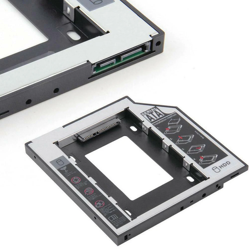 Универсальный SATA 2nd HDD SSD жесткий диск Caddy 9 5 мм для CD/DVD-ROM Оптический отсек Лидер