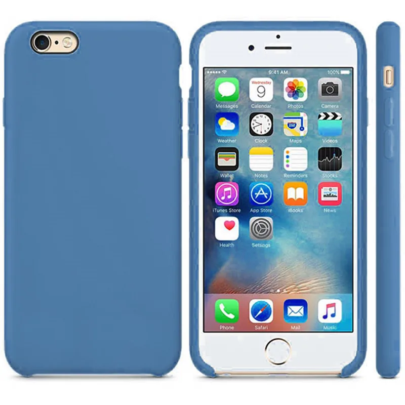 Официальный силиконовый чехол для iPhone 7 8 Plus чехол для телефона для iPhone 11 Pro X XR XS MAX чехол s для iPhone 6 S 6 S Чехол без логотипа