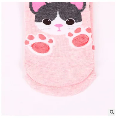 1 пара женские хлопковые носки забавные с героями мультфильмов милые теплые в