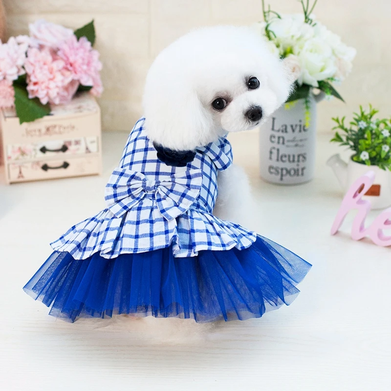 100% хлопок маленькая одежда для собак вечерние клетчатые красивые комбинезоны
