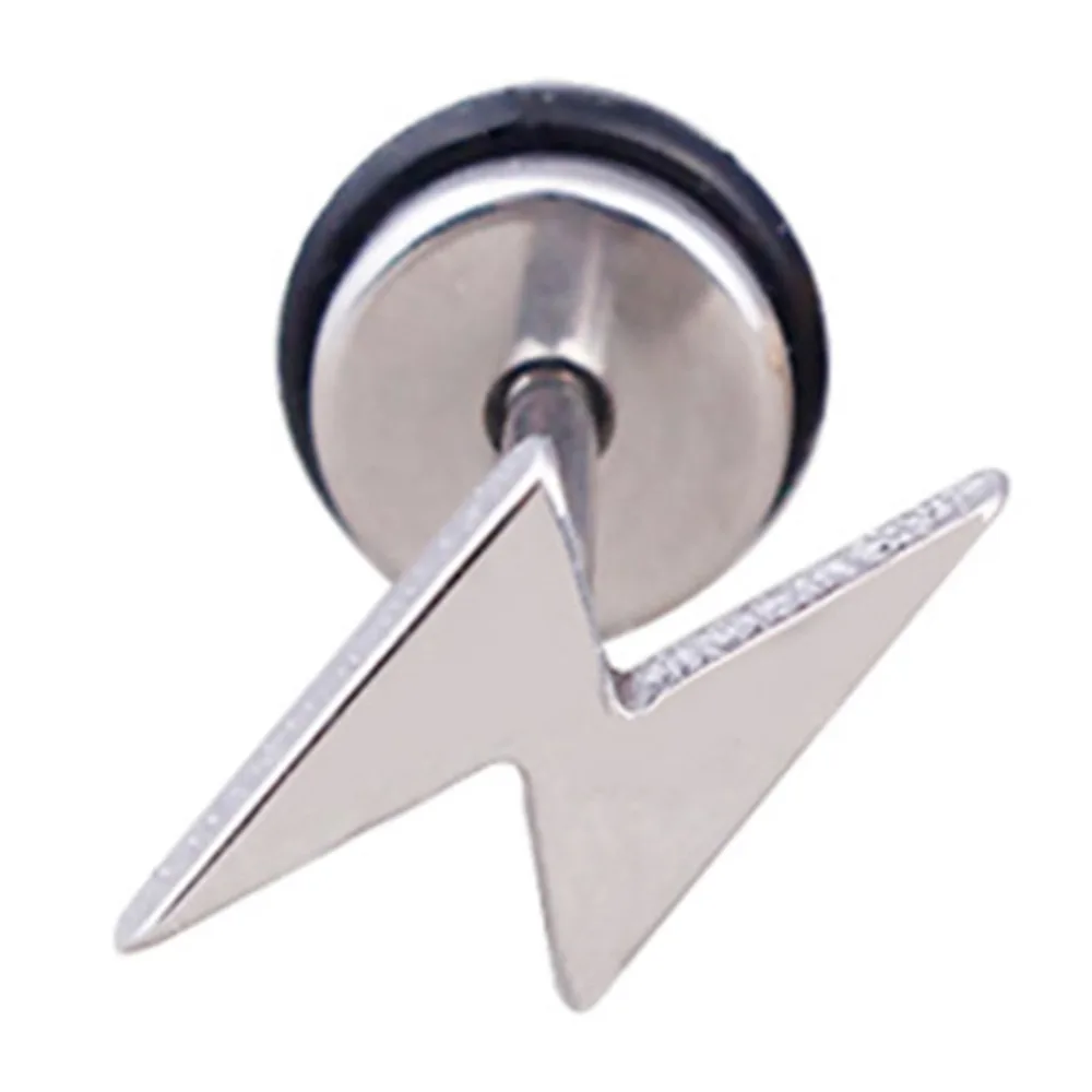 1 шт. цвета: золотистый серебристый в стиле панк Модные молнии Малый серьги