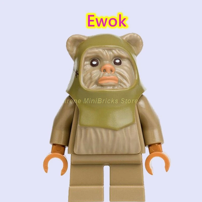 Ewok Звездные войны, клон, штурмовик, Ewok Jabba Han Solo Leia, принцесса Дарт Вейдер, Звездные войны, игрушки для детей, строительные блоки, Звездные войны - Цвет: Ewok