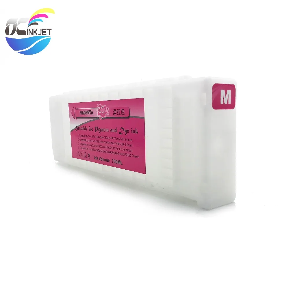Многоразовый картридж OCINKJET 700 мл для Epson Surecolor T3200 T5200 T7200 T3270 T5270 T7270 T3000 T5000 с чипом