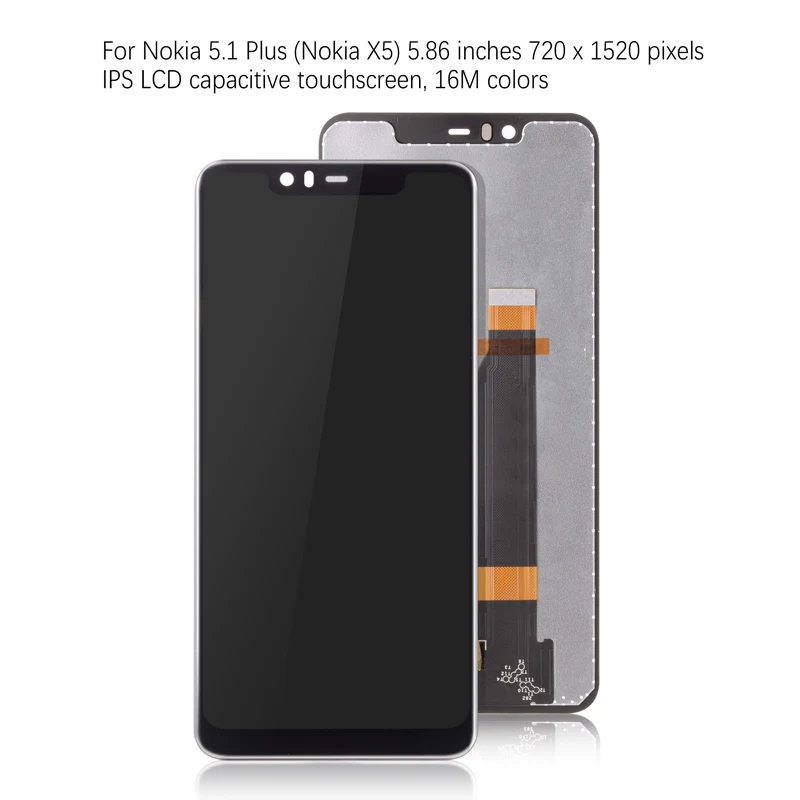 Original Display For NOKIA 5 TA-1053 N5 LCD Touch Screen Digitizer Replacement for 5.1 Plus 2018 | Мобильные телефоны и