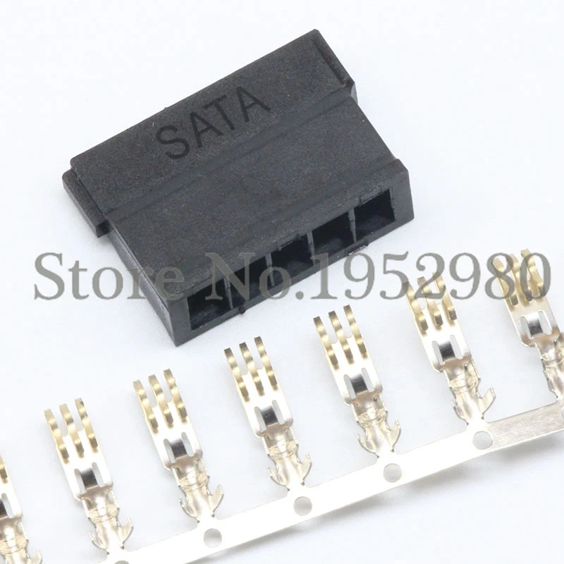 30 наборов Sata ATX 4 2 мм компьютерный жесткий диск разъем питания короткий стиль