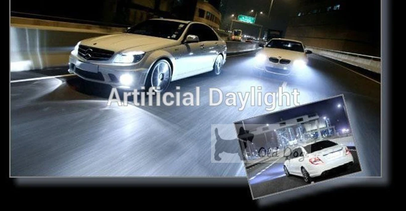 1 пара H4 автостайлинг 80 Вт CREE чип светодиодный 12 В ксенон белый автомобиль DRL