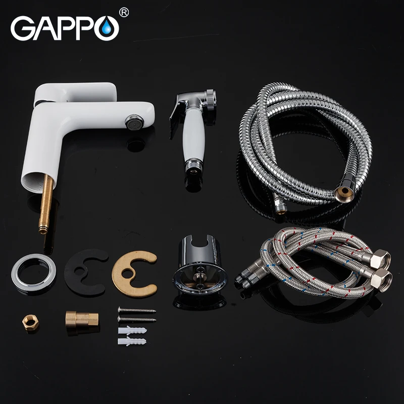 

GAPPO basin faucets brass white Bathroom sink faucet water mixer Deck Mounted Bath tap Waterfall Faucet taps torneira do anheiro