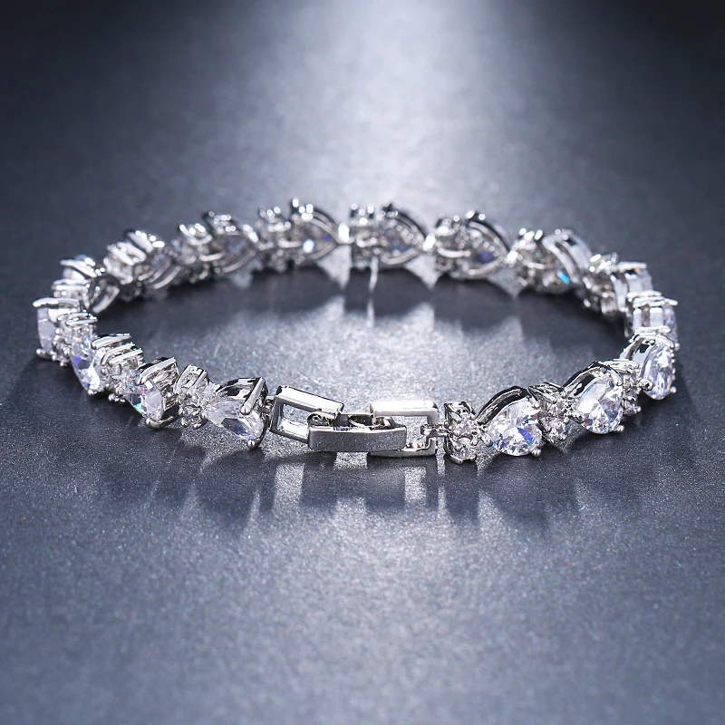 Лидер продаж 2018 браслет GMGYQ в форме сердца из фианита Персиковые браслеты для