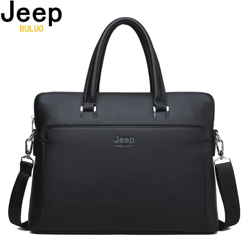 Jeep buluo бренд мужской портфель s корова разрезная кожаная сумка для 14 дюймов сумки