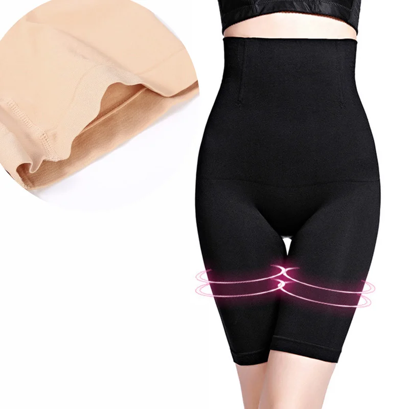 Bragas de cintura alta para mujer, ropa interior moldeadora de cuerpo, cors&eacute;, Control de barriga, sin costuras-2