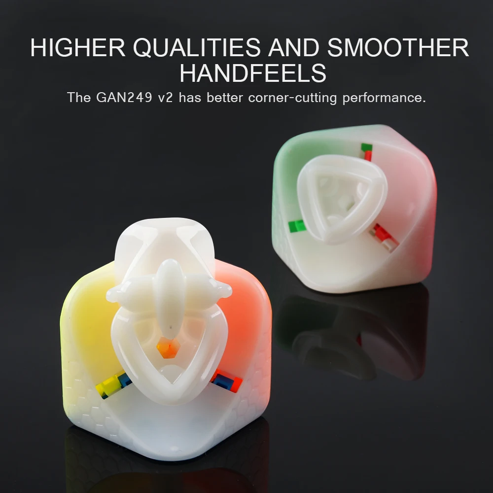 D FantiX Gan 249 V2 2x2 скоростной куб Stickerless волшебный развивающая игрушка головоломка (49
