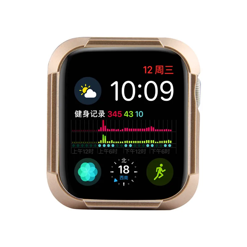 Совместим с Apple Watch 4-го поколения PC чехол для часов амортизатором Iwatch серии 44/40 мм |