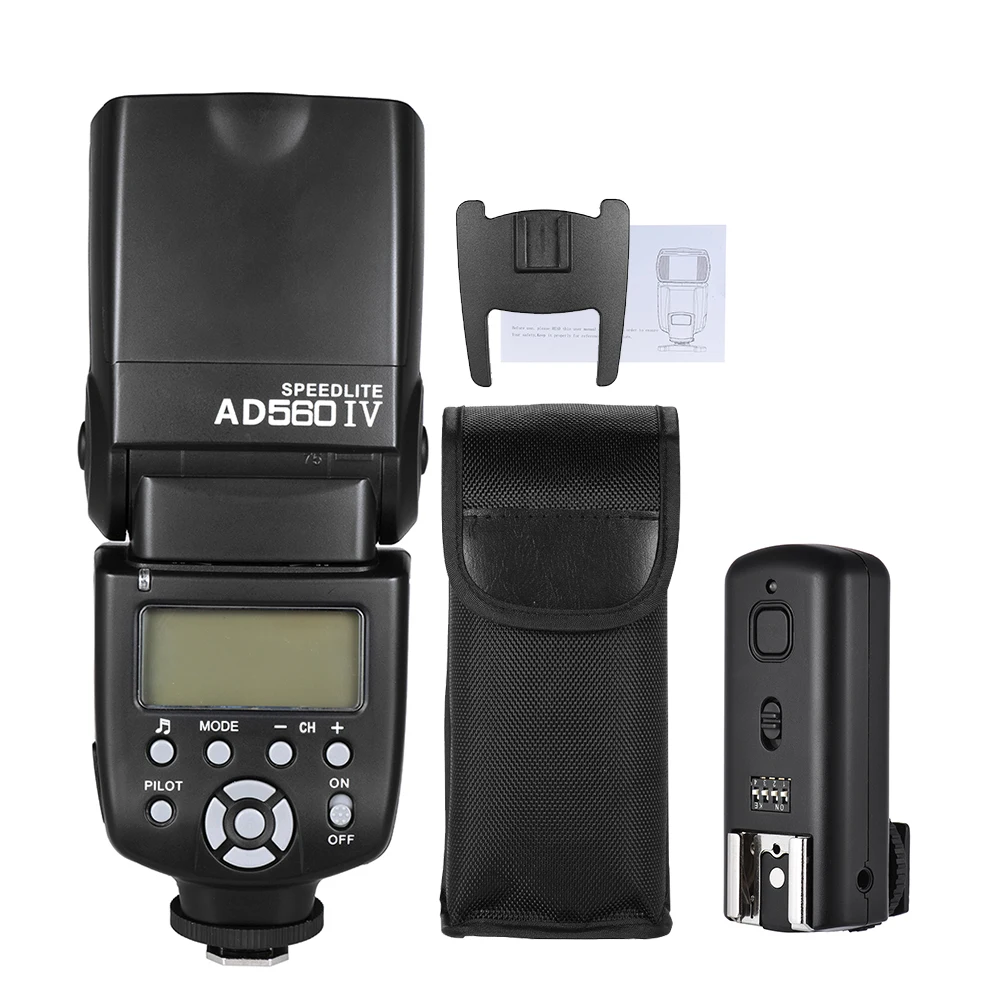 Беспроводная универсальная вспышка Andoer Slave Speedlite GN50 с триггером вспышки для Canon
