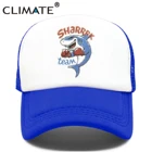 Климатическая Мужская крутая Кепка-тракер с акулами, пляжная кепка с s-образной формы для бокса, серфинга, летняя кепка-тракер в стиле хип-хоп, сетчатая Кепка для мужчин