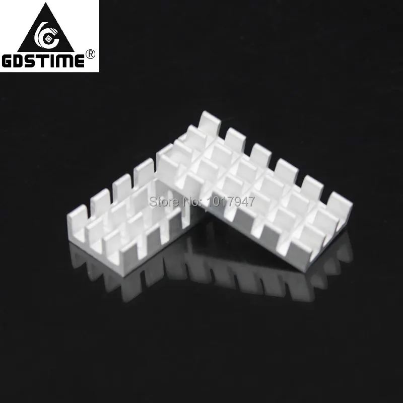 1000Pieces lot 25x11x10mm Thermal Adhesive Pad Extrude Aluminium Heat Sink Radiator | Компьютеры и офис