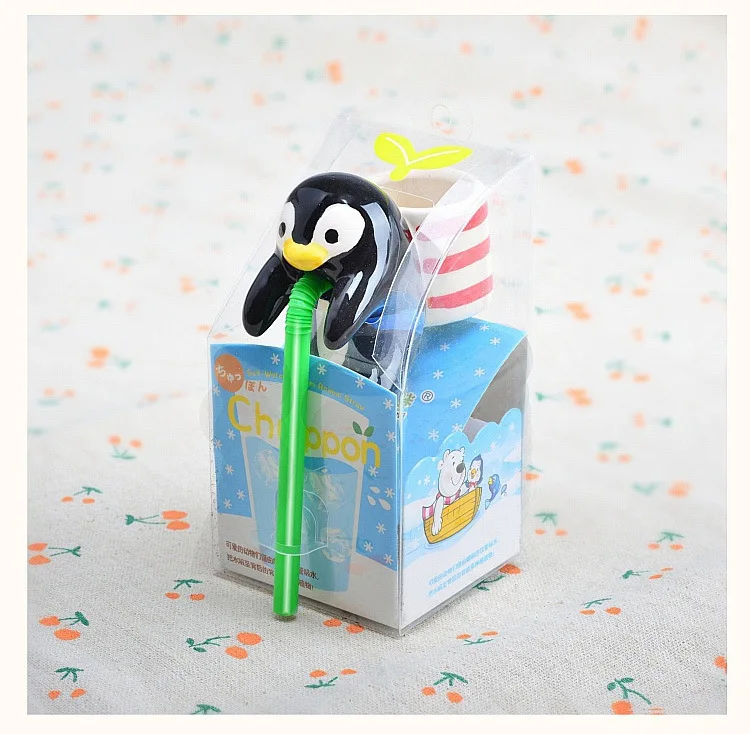 Penguin Мини-керамические растения Цветочные горшки DIY самополивающаяся от животных настольная трава в горшках милый розовый поросенок Дельфин кролик медведь кошка горшки C3 - Цвет: Penguin