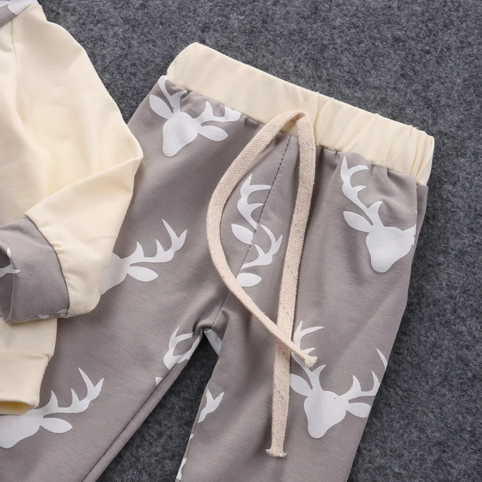 Детская Одежда Устанавливает 2017 Осень Мальчиков С Длинным Рукавом футболка +