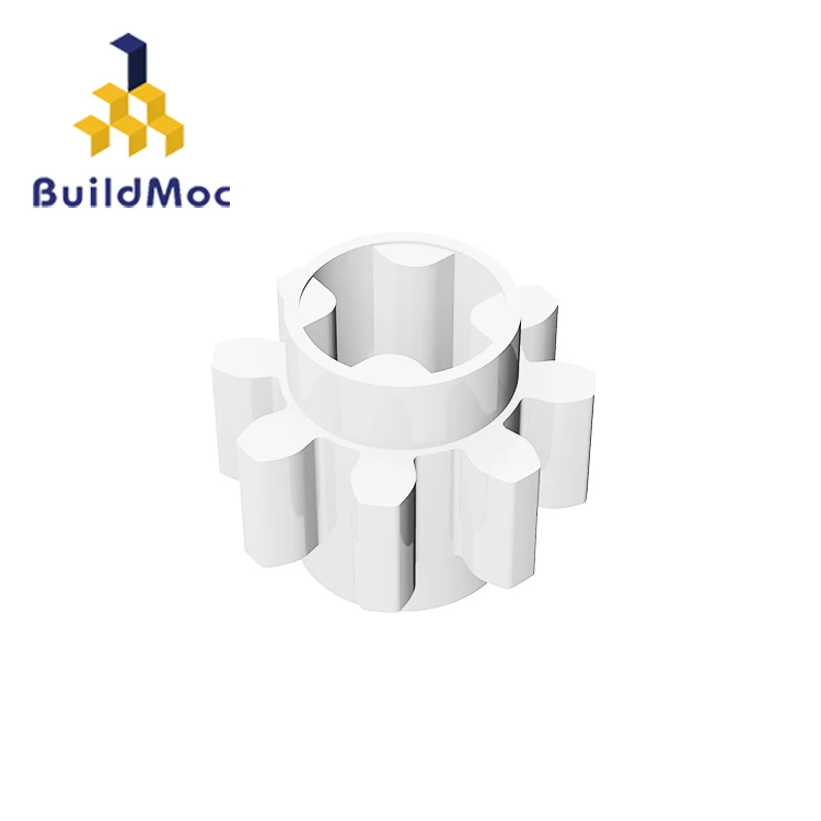BuildMOC 3647 8 зубчатая передача наружный диаметр 10,0 строительные блоки части DIY развивающие творческие подарочные игрушки