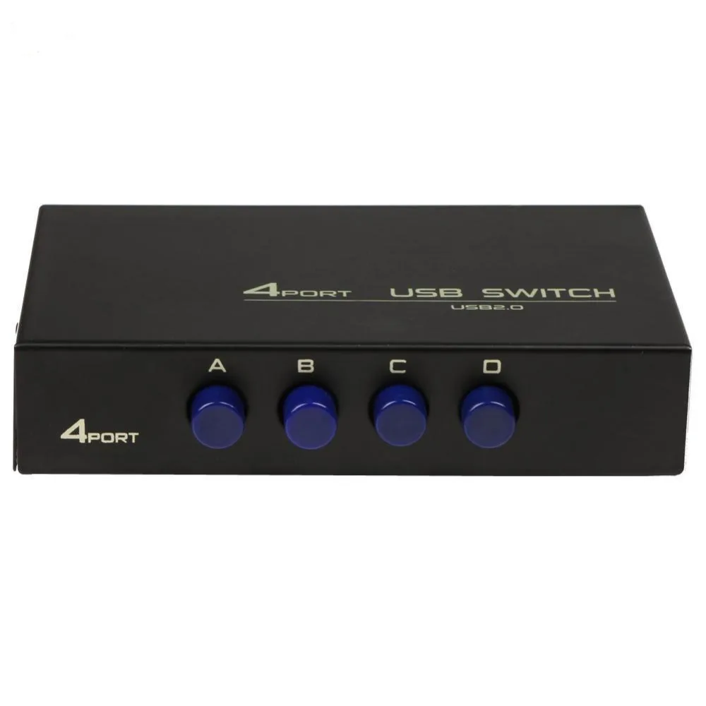 4 порта USB 2 0 совместный переключатель адаптер Коробка для ПК Сканер Принтер в 1