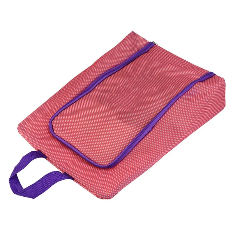 

Shoe Swimming Bags Storage Portable Waterproof Net Nylon Polyester Travel Pouch Organizer with Zipper Handle