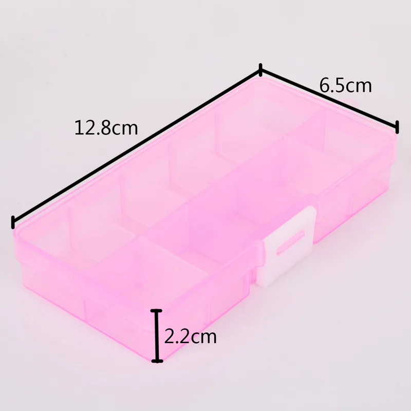 Супер качество! Регулируемый контейнер для хранения ювелирных изделий 10 ячеек 12