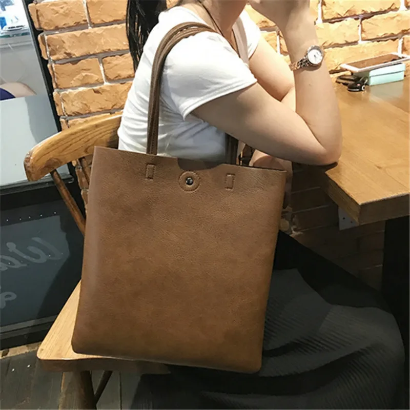 2018 новая Корейская винтажная женская сумка с магнитной пряжкой однослойная