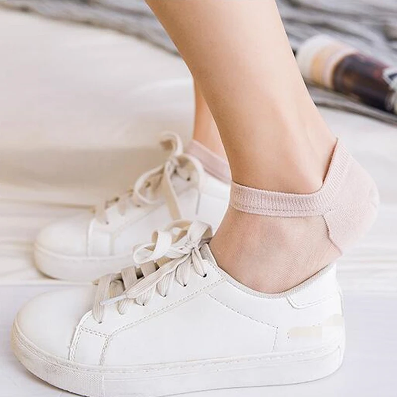 Носки невидимки женские дышащие популярные цветные оригинальные тонкие