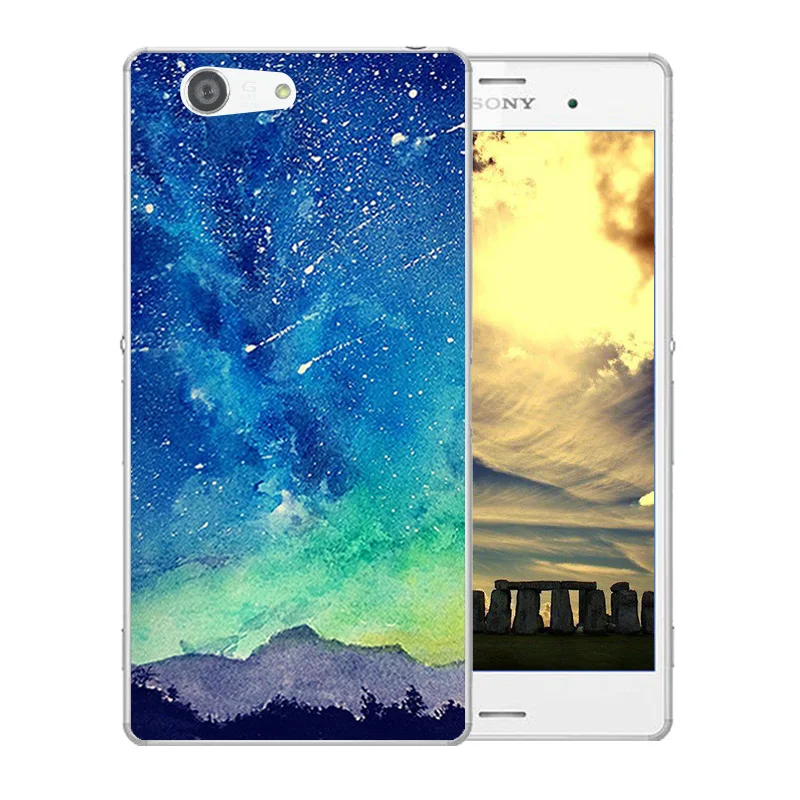 Чехол для телефона Sony Xperia Z3 Compact mini Мягкая силиконовая задняя крышка с рисунком
