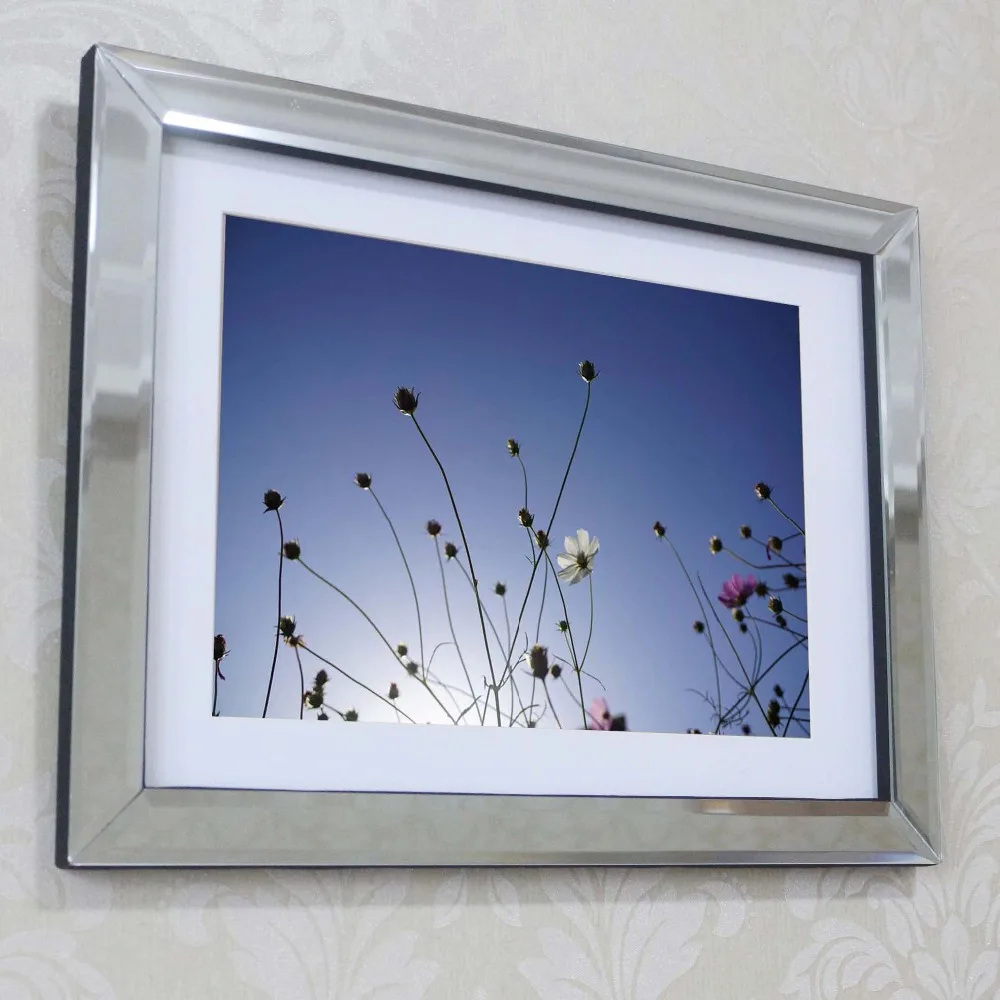 Модная домашняя настенная зеркальная декоративная рамка со скошенными краями