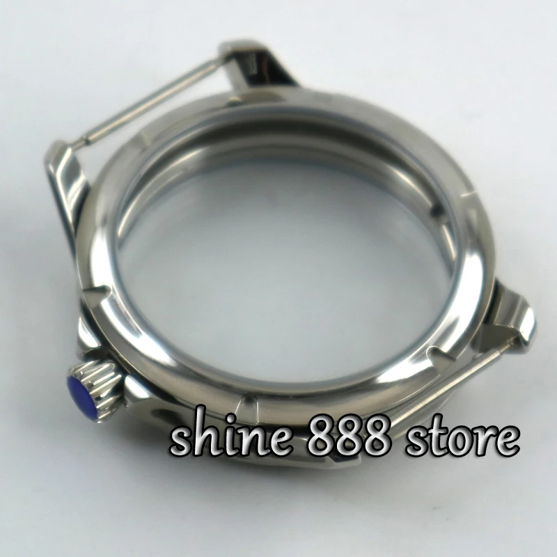 45 мм матовый корпус для часов из нержавеющей стали 316L подходит часового