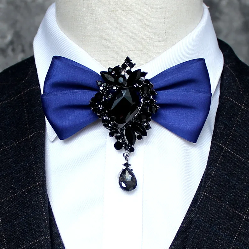 

High quality diamond men's British bow tie European and American suits shirt bow tie Men's gift bow tie