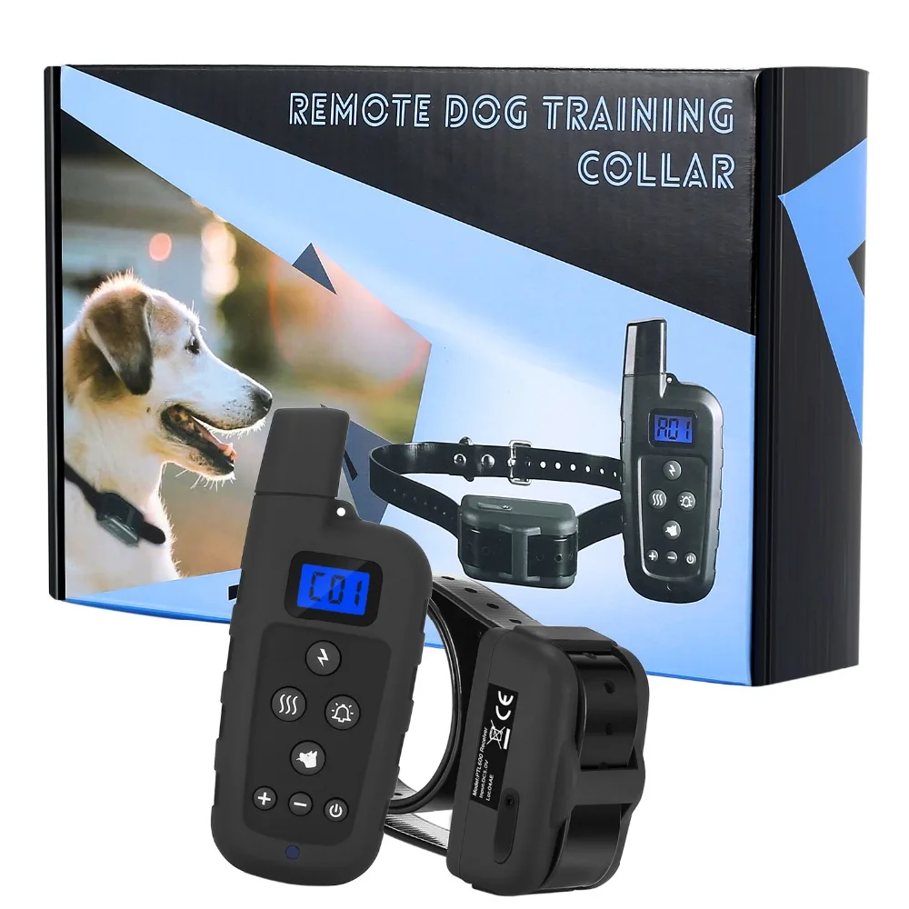 

Remote Range 600M | 600Yard electronic collar Wireless Rechargeable Dog Training Collar 1-10Level Vibration Shock PTL600 Trainer