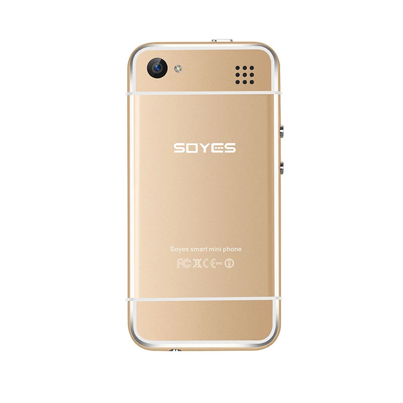 6S Champagne SOYES XS/X/7 S/6 S 4G Android смартфон четырехъядерный Dual Sim Wifi разблокировка лица ID мини мобильный телефон Google play Store Бесплатный чехол - Цвет: 6S Champagne