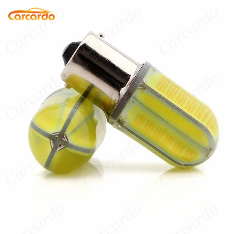 Carcardo 2 шт. 1156 BA15S 8 COB 360 градусов Shine P21W светодиодная Автомобильная задняя лампа |