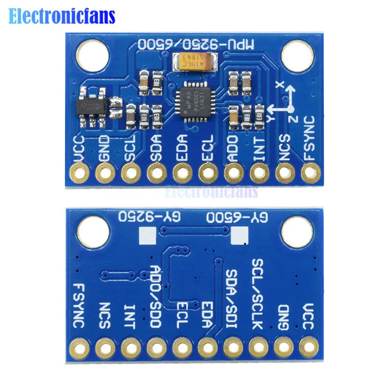 1 компл. IIC I2C SPI MPU6500 MPU-6500 6-осевой гироскоп Модуль датчика акселерометра заменить