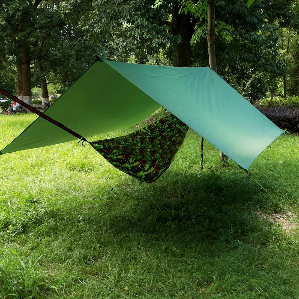 3 м* 3 м уличная мультифункциональная навес Водонепроницаемый солнцезащитный крем гамак пляж Пергола от солнца, дождя защиты палатка ткани для пикника