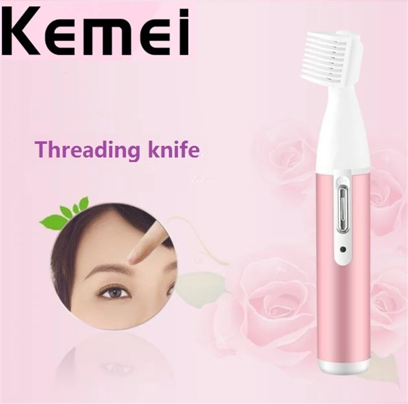 Kemei Женская бритва 4 в 1 перезаряжаемая Groomer триммер для лица носа бровей Машинка