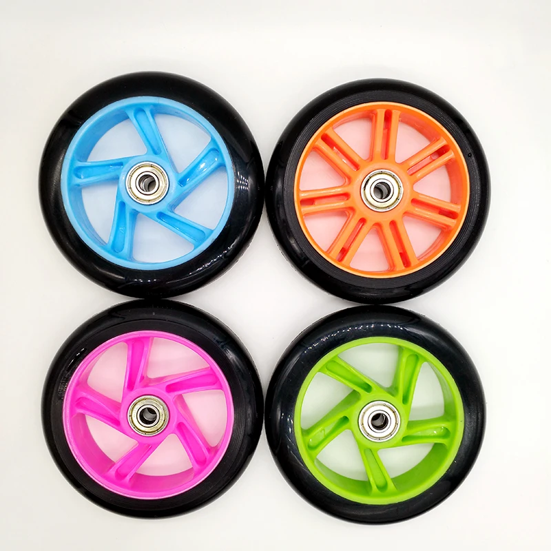 

free shipping scooter wheel 120 mm PU wheel thickness 24 mm ABEC-5 bearing