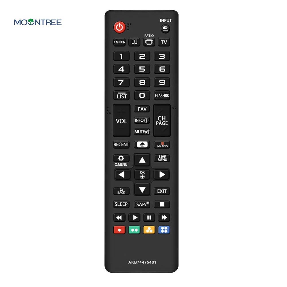 Черный AKB74475401 пульт дистанционного управления для LG Smart LED tv HD tv 32LF595B-UB 40LF6300 43UF7700-UB 433 МГц пульт дистанционного управления - Цвет: Черный