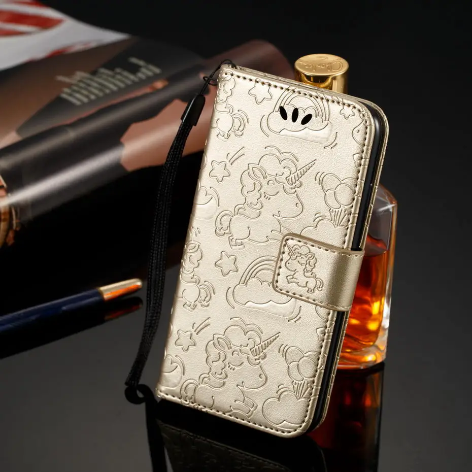Gold Чехол-книжка из искусственной кожи для Xiao mi Red mi 5A 5 Plus 3S 4A Red mi Note 4X4 5A 5 Pro Prime mi 5C 5X 6X Red mi 4X 5A чехол для телефона - Цвет: Gold