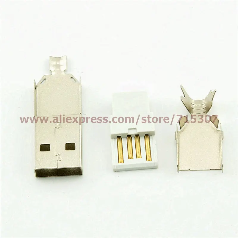 PHISCALE 50 шт. usb коннектор папа тип A 2 0 3 в 1 гнездо|usb connector|usb connector typeusb type a |