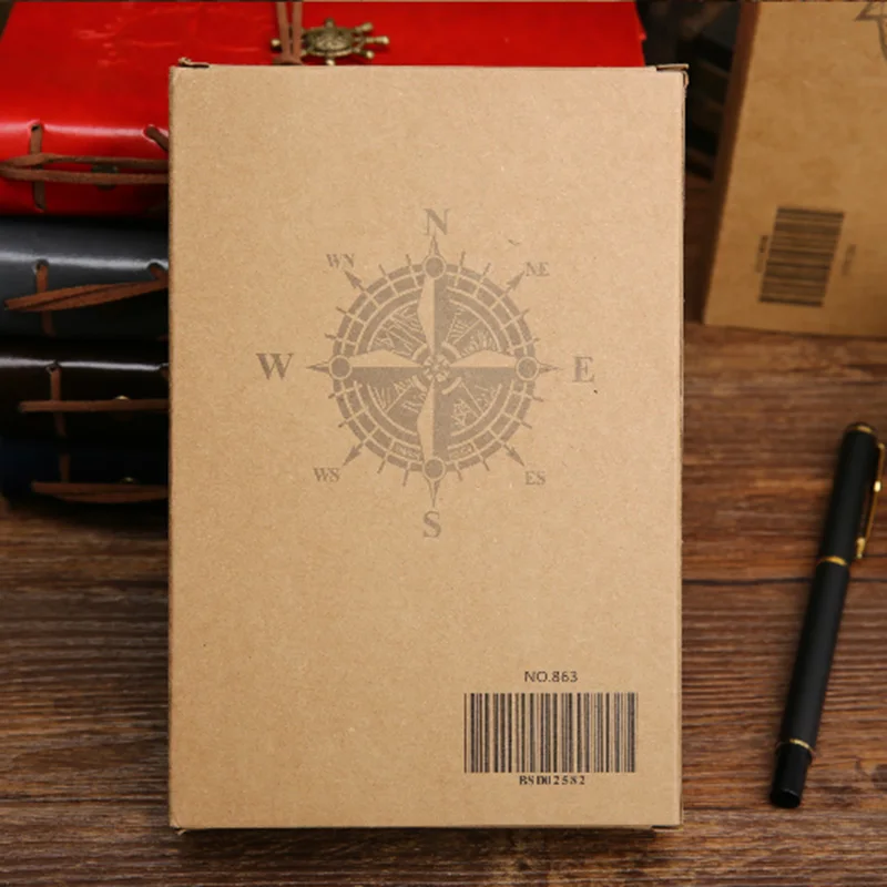 Винтаж Пираты Якоря PU кожа записная книжка сменная Канцелярия подарок блокнот на