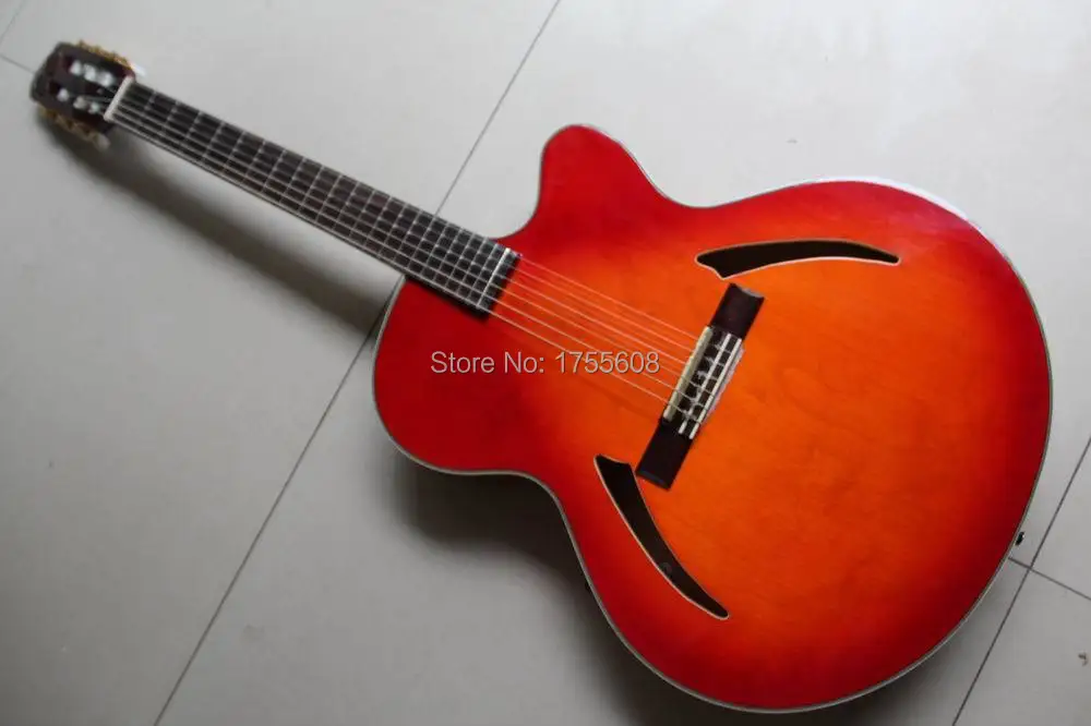 Новая классическая электрическая гитара Китай Гитара вишня классической гитары