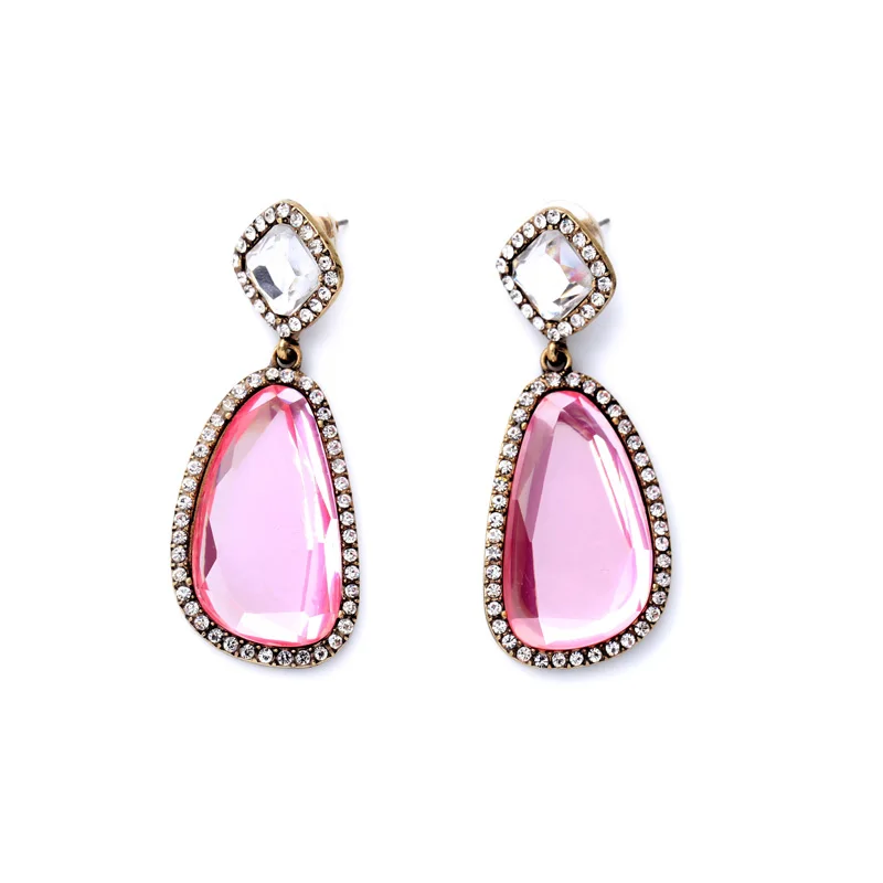 Светильник большие геометрические серьги в виде капель элегантные женские