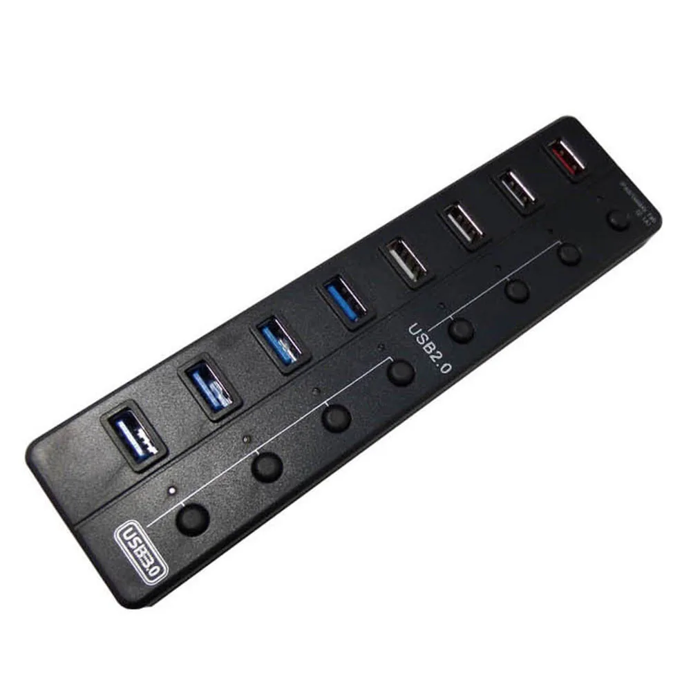 4 порта USB3.0 + 3 USB 2 0 2100mA Быстрая Зарядка порт концентратор с независимым