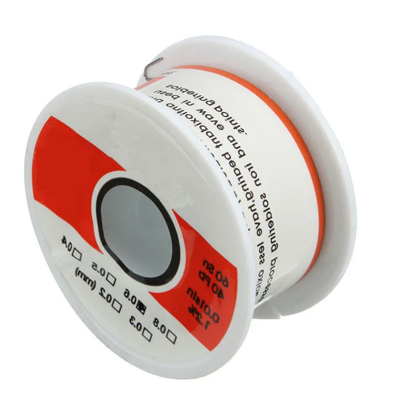 

Kaisi 50g 0.3/0.4/0.5/0.6MM Flux 1.2% Rosin Core Fine Wire Tin Lead Solder Wire Sn60 / Pb40 For Welding Work