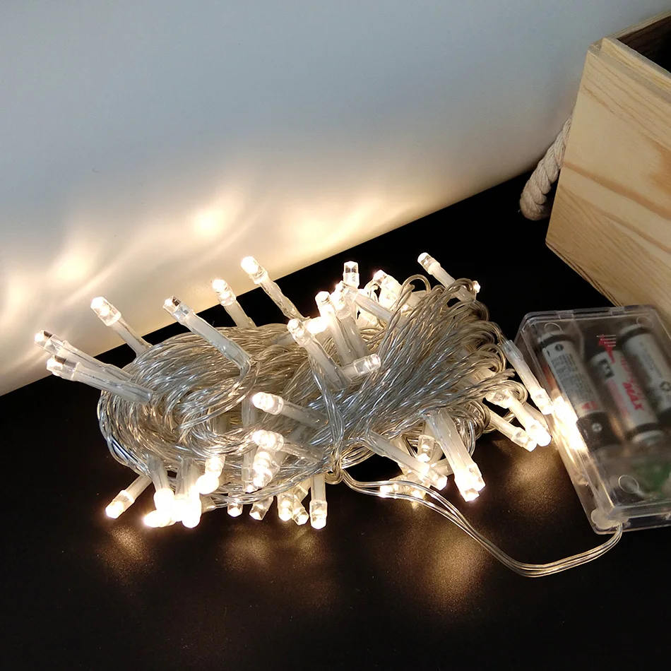 

10 Meter 80 Leds Holiday Lighting String,Wedding Party/Valentine's Day/Christmas/New Year Lighting Decorative By AA Battery
